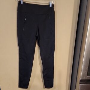 Athleta Black Peak Hybrid Fleece Leggongs Heavier Weight